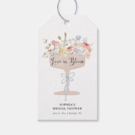 Kärlek i Bloom Möhippa Tack Presentetikett