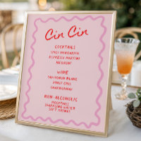 Kärlek i Bloom Red Rosa Cin Cin Pub Menu