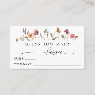 Kärlek i Bloom Wildblomme vet hur många Kisses Tilläggskort