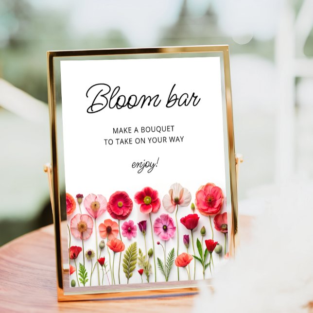 Kärlek i Bloom Wildblommor Bloom eller Flower Pub Poster (Skapare uppladdad)