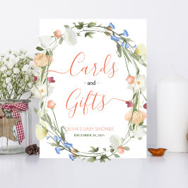 Kärlek i bloom Wildblomskort och presentkort Fototryck