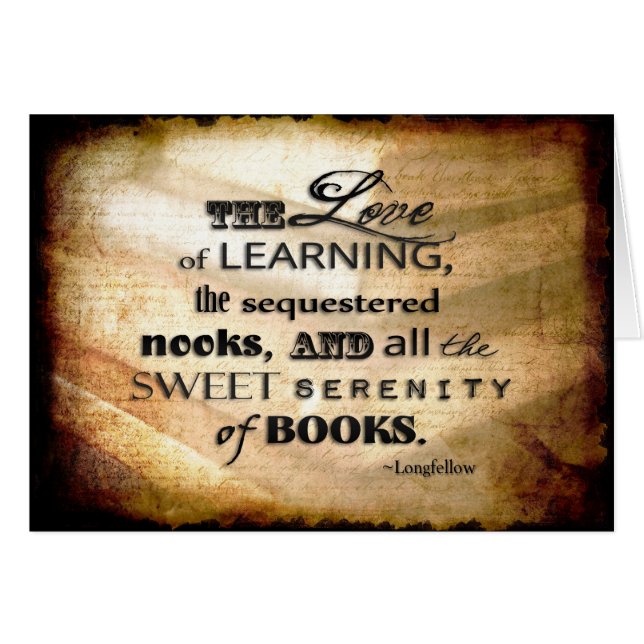 KÄRLEK i BOKAR Hälsningskort (Framsidan Horizontal)