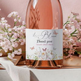 Kärlek i Boom Wildflower Rosa Båge Bröllopsfest