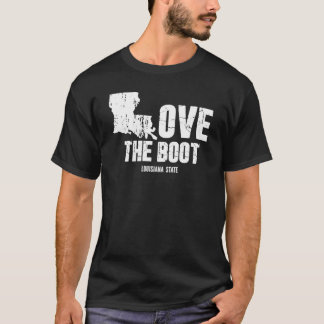 Kärlek i Boot Funny Louisiana-staten T Shirt