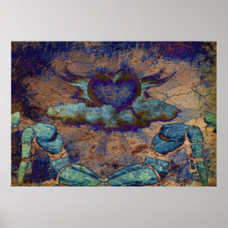 Kärlek i Cyberpunk Poster