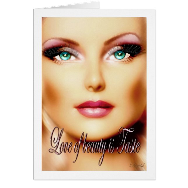 Kärlek i det skönhetliga Anpassadet OBS Kort (Framsidan)