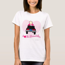 Kärlek i Diamond Lane Bridal Slogan Bröllop T Shirt