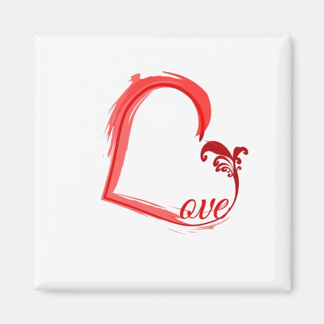 Kärlek i ditt hjärta magnet (Framsidan)