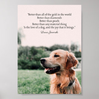 Kärlek i en Hund som Poster av Laura Jaworski