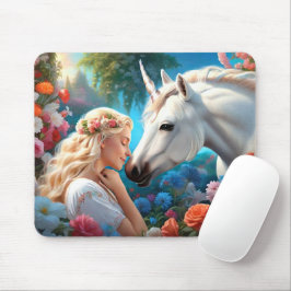 Kärlek i en prinsessa för hennes Unicorn Musmatta