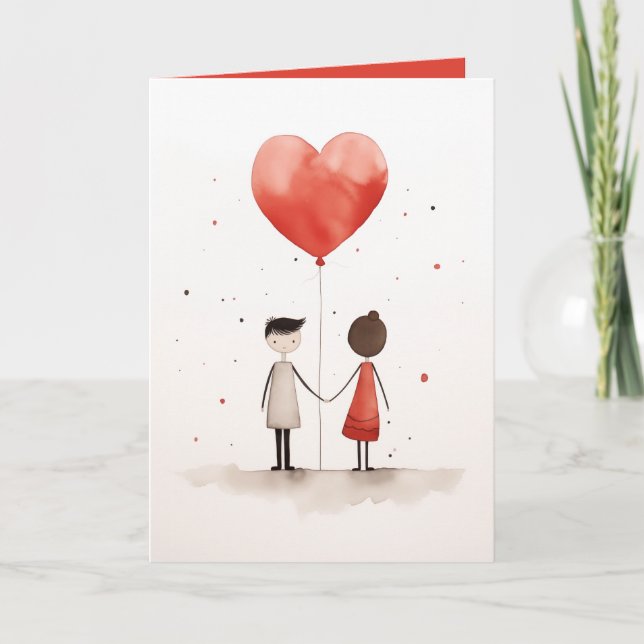 Kärlek i enkelhet inbjudan (Framsida)