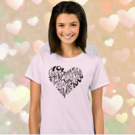 Kärlek i ett hjärta t shirt