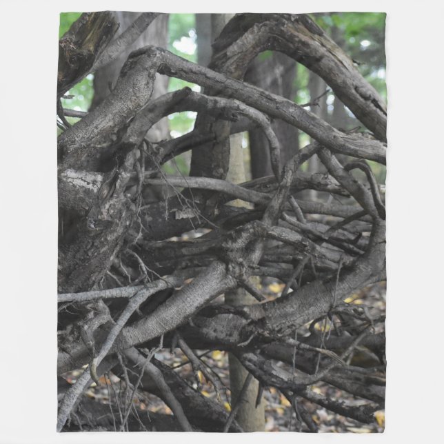 Kärlek i Fallen Träd Fleecefilt (Framsidan)