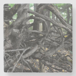 Kärlek i Fallen Träd Stenunderlägg