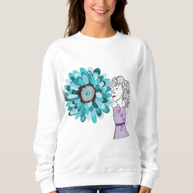 Kärlek i Flowers T Shirt (Framsida)