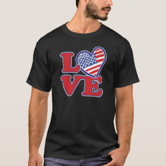 Kärlek i Förenta staterna T-shirt