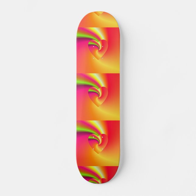 Kärlek i förklädnad - i slutet av regnbågen mini skateboard bräda 18,7 cm (Framsida)