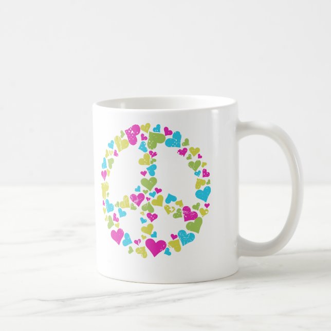Kärlek i fred kaffemugg (Höger)