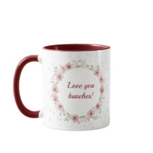 Kärlek i full blom Floral Akvarell Mugg