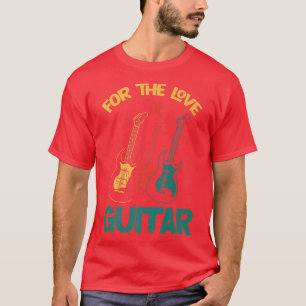 Kärlek i Guitar Retro Premium T Shirt
