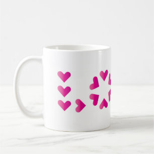 KÄRLEK i hjärtan Kaffemugg