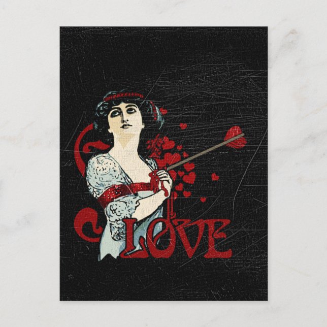 Kärlek i hjärtat vykort (Framsida)