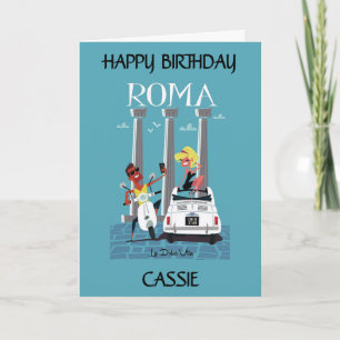 Kärlek i Italien, Rom. La Dolce Vita. Redigerbar Kort