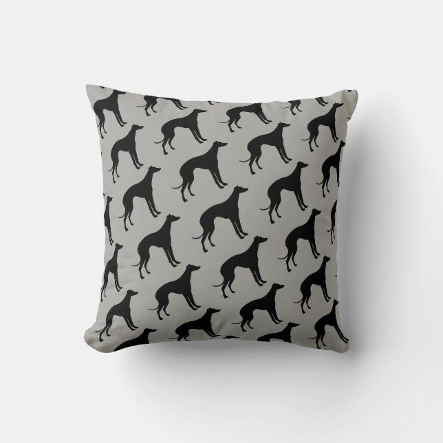 Kärlek i italienska Greyhound Hundar Pillow Kudde (Framsida)