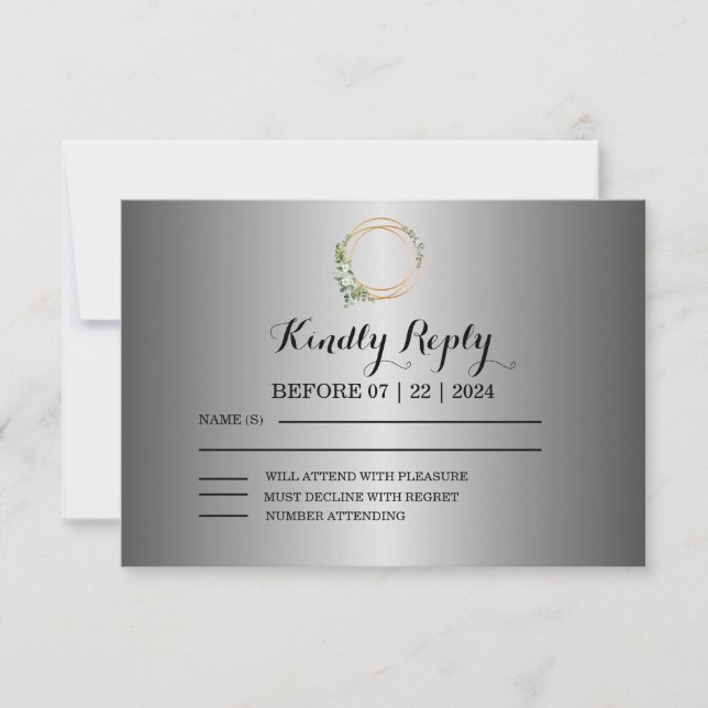 Kärlek i Knopp: RSVP-kort OSA Kort (Framsida)