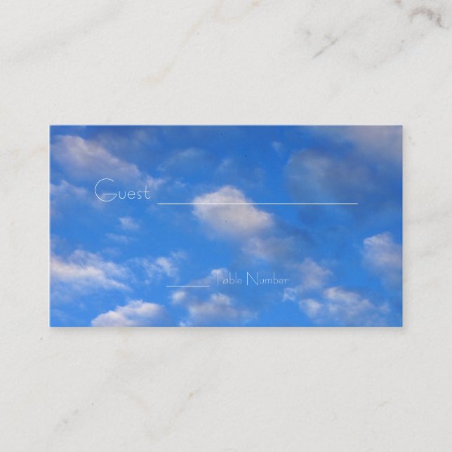 Kärlek i Luft Bord-kort Placeringskort (Framsida)