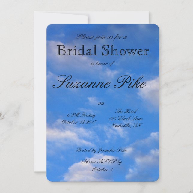 Kärlek i Luft-Möhippan Inbjudningar (Framsida)