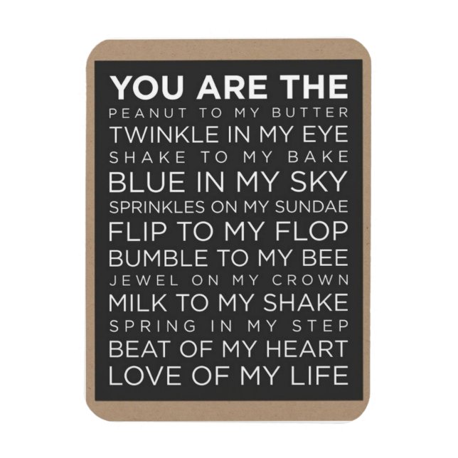 Kärlek i min livstid, 3 x 4-tums fotomagnet magnet (Vertikal)