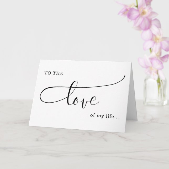 kärlek i min livstid valentin/-årsdag kärlek kort (Orkide)