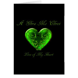 Kärlek i mitt hjärta hälsningskort