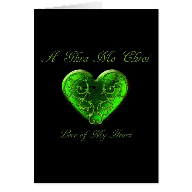 Kärlek i mitt hjärta hälsningskort (Framsidan)