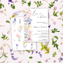 Kärlek i Möhippan Bloom Blommigt Inbjudningar