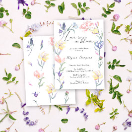 Kärlek i Möhippan Bloom Blommigt Inbjudningar