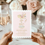 Kärlek i Möhippan Bloom Champagne Inbjudningar<br><div class="desc">Låt oss Cheer till Kärlek 🥂 Vår Kärlek i Bloom-inbjudningar kommer att ange tonen för din fantastiska möhippa firande. Med fantastiska blommigtar och en bakgrund är det säkert att inbjudan är en slå fråga. Få party att hoppa med det här bedövande inbjudan. Matchande objekt i vår butik Cava Party Design....</div>