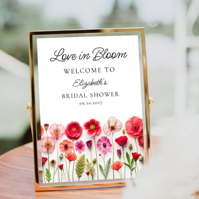 Kärlek i Möhippan Bloom Wildblomma Välkommen Poster (Skapare uppladdad)