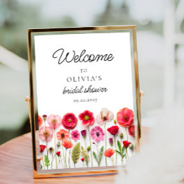Kärlek i Möhippan Bloom Wilsdblomma Välkommen Poster