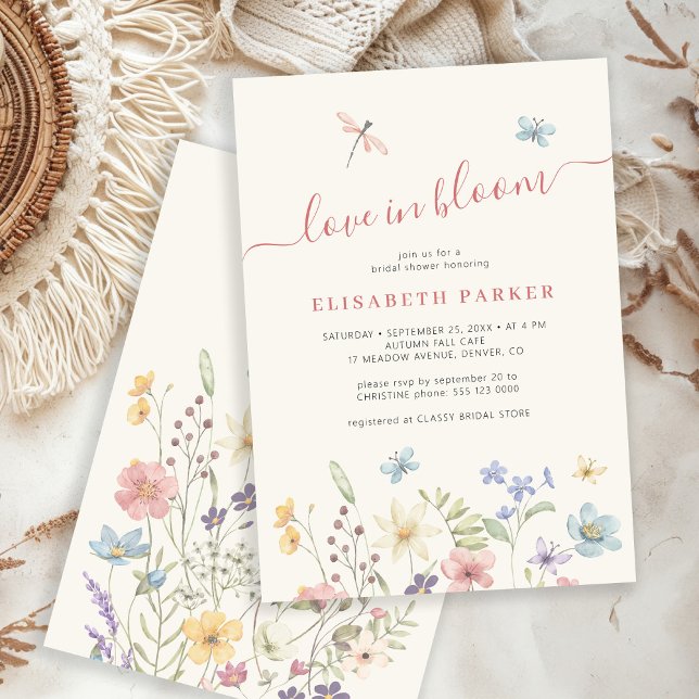 Kärlek i möhippan för blommor inbjudningar (Skapare uppladdad)