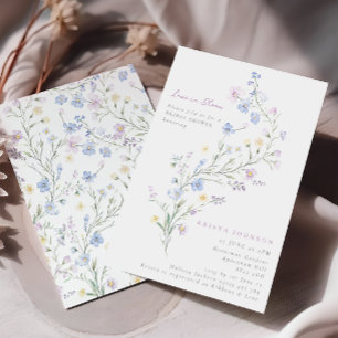 Kärlek i Möhippan för pastellBlommigt i Bloom Inbjudningar