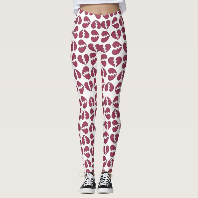 Kärlek i Mönster-design för Delar utskrift Leggings (Framsida)