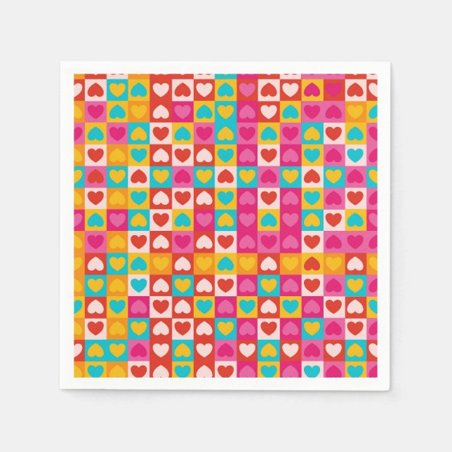 KÄRLEK i MÖNSTER Pappersservett (Framsidan)