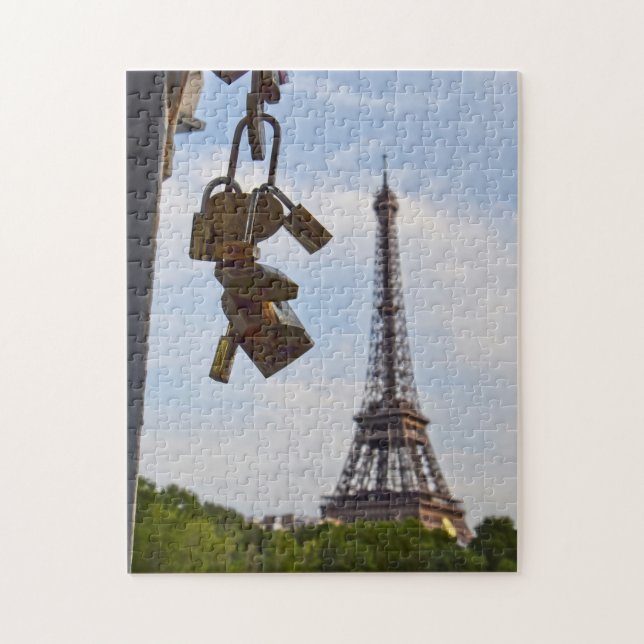 Kärlek i Paris - 11 x 14 - 252 pcs Jigszle Puzzle Pussel (Vertikal)