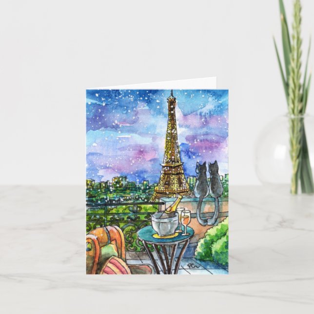 Kärlek i Paris Helgkort (Framsida)