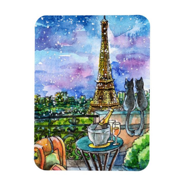 Kärlek i Paris Magnet (Vertikal)