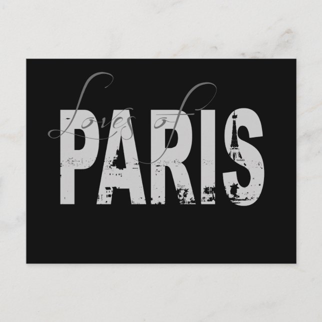 Kärlek i Paris Vykort (Framsida)