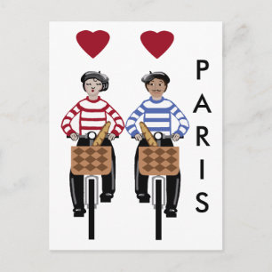Kärlek i Paris Vykort