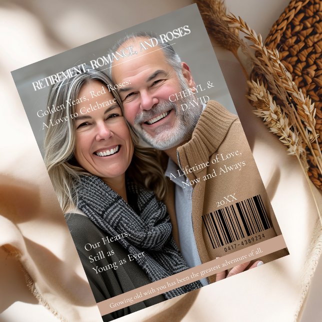 Kärlek i Pension i tidskriften Cover Romantik (Love in Retirement Magazine Cover Romance)